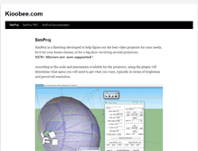Tablet Screenshot of kioobee.com
